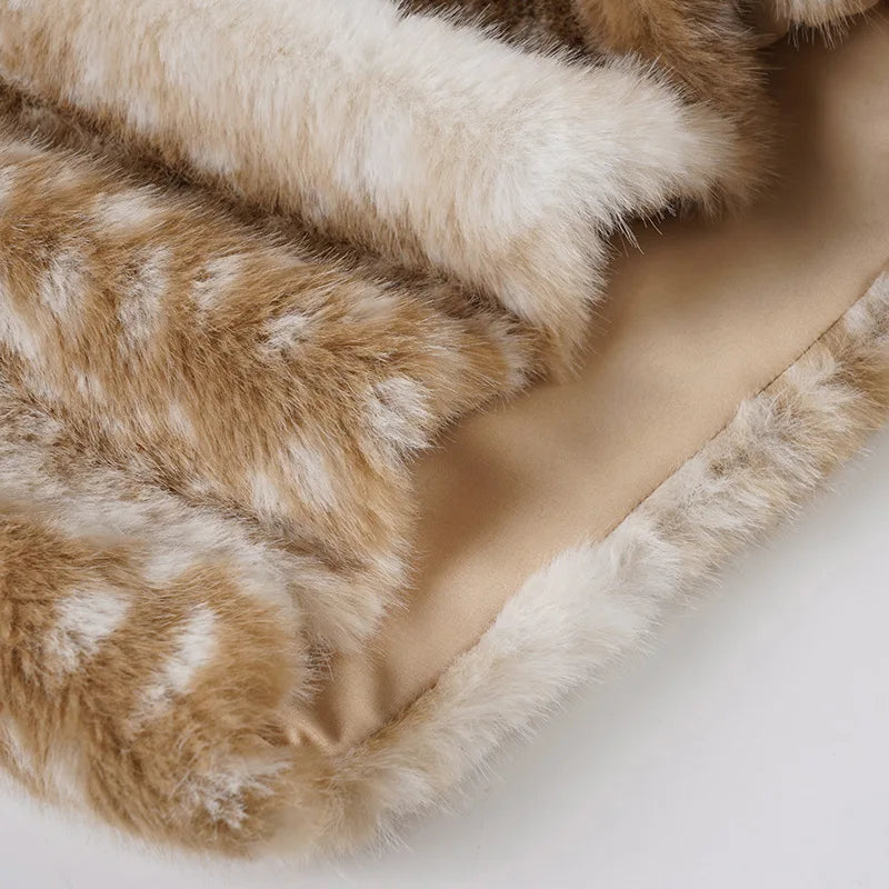 Deer Faux Fur Shorts