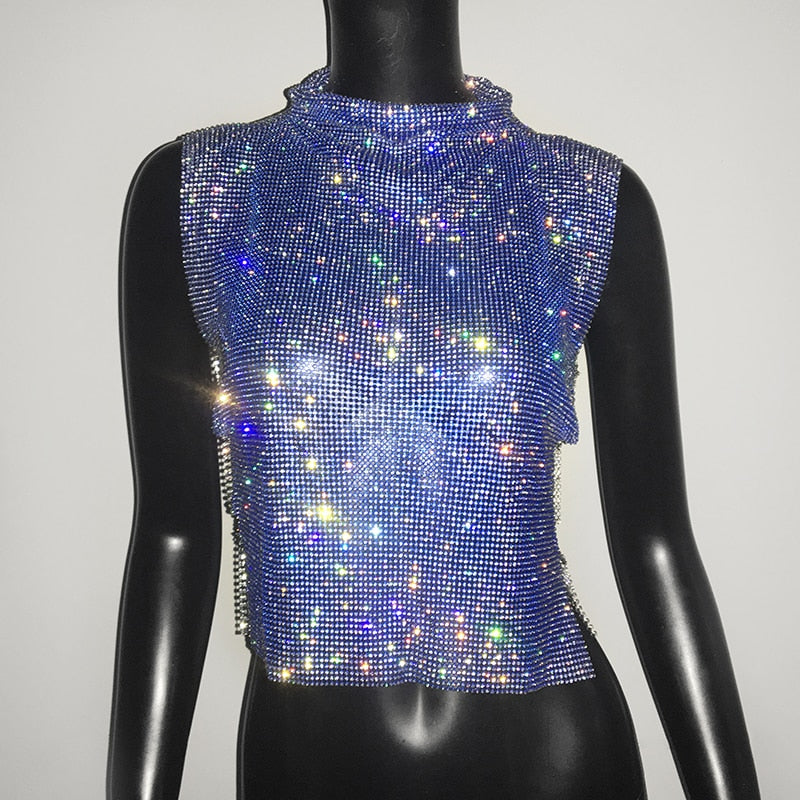 Rhinestone Chainmail Top - Festigal