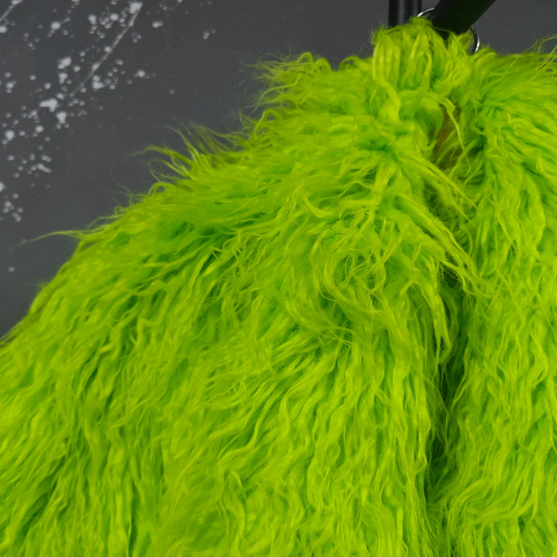 Shaggy Long Waist Tie Coat