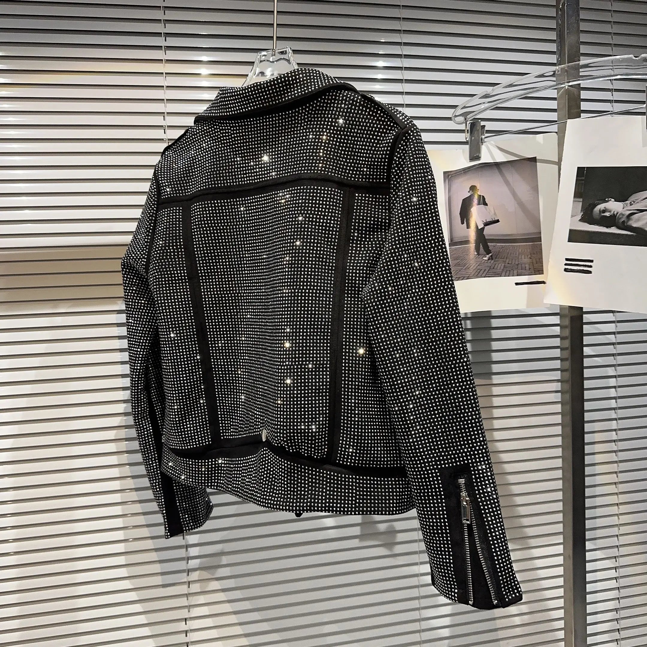 Sequin Biker Jacket - Festigal