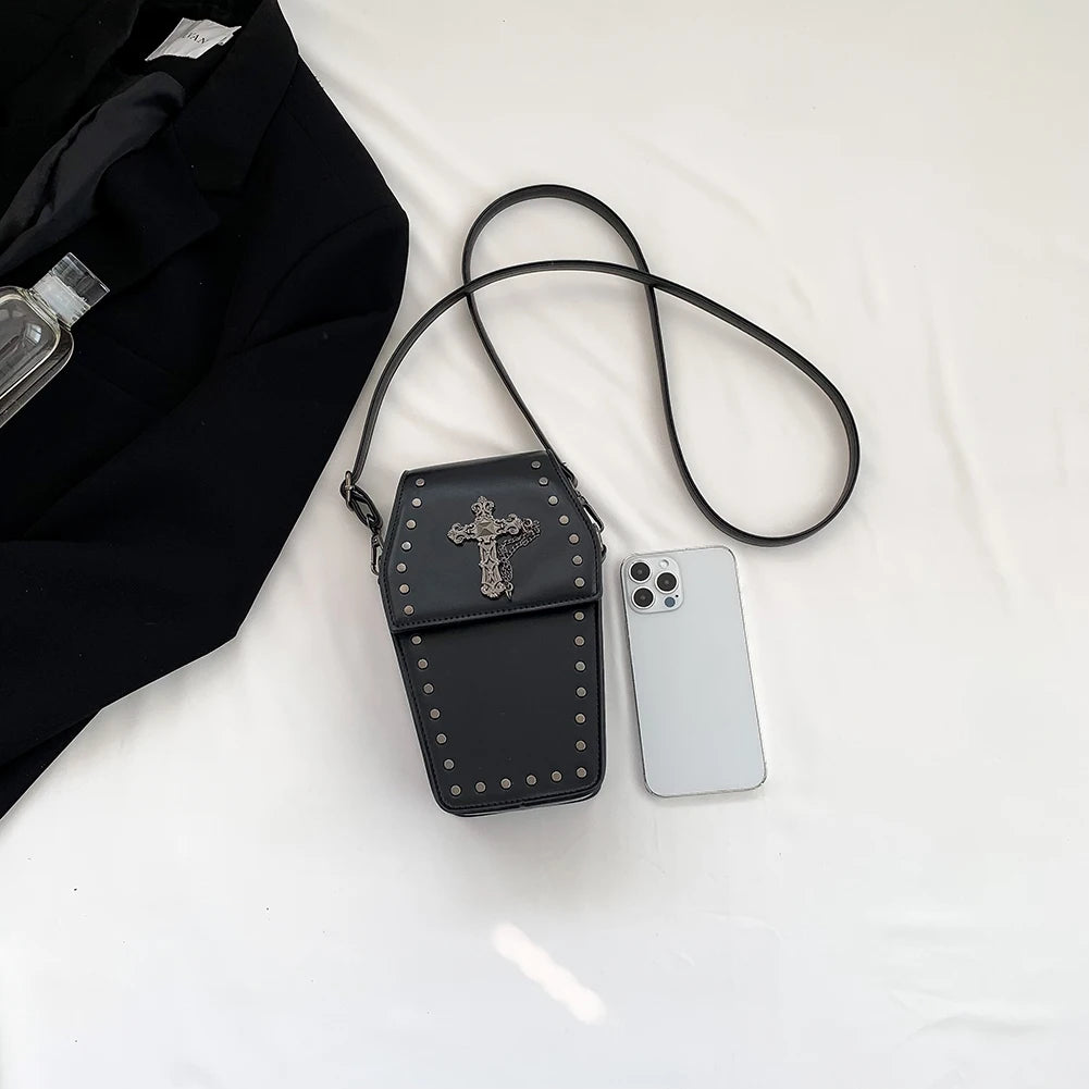 Gothic Coffin Crossbody Bag - Festigal