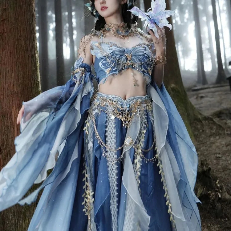 Fairy Cosplay Embroidered Dress