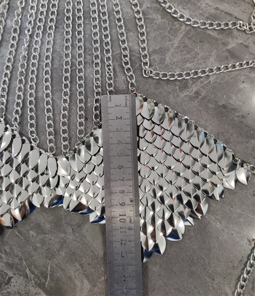 Mermaid Scale Chain Bra - Festigal