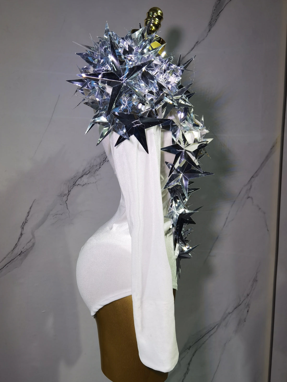 Heavily Embellished Star Bodysuit