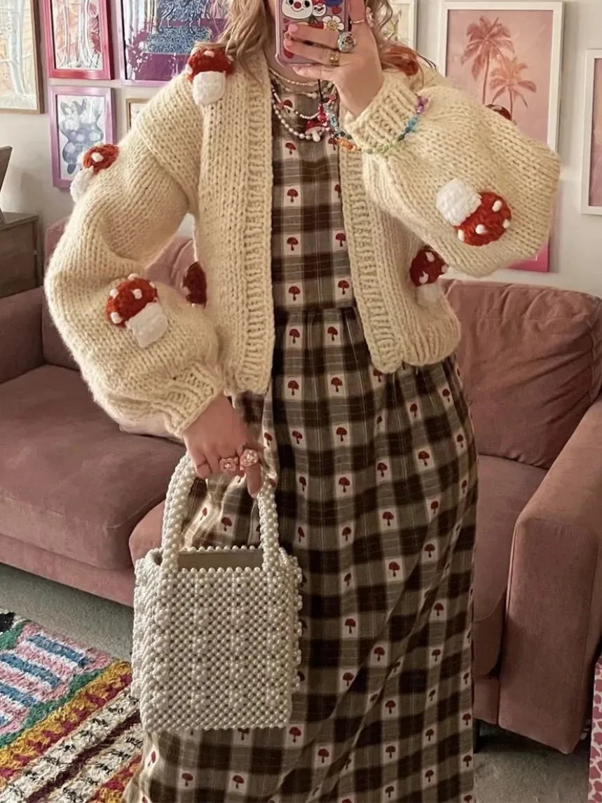 3D Mushroom Cardigan - Festigal