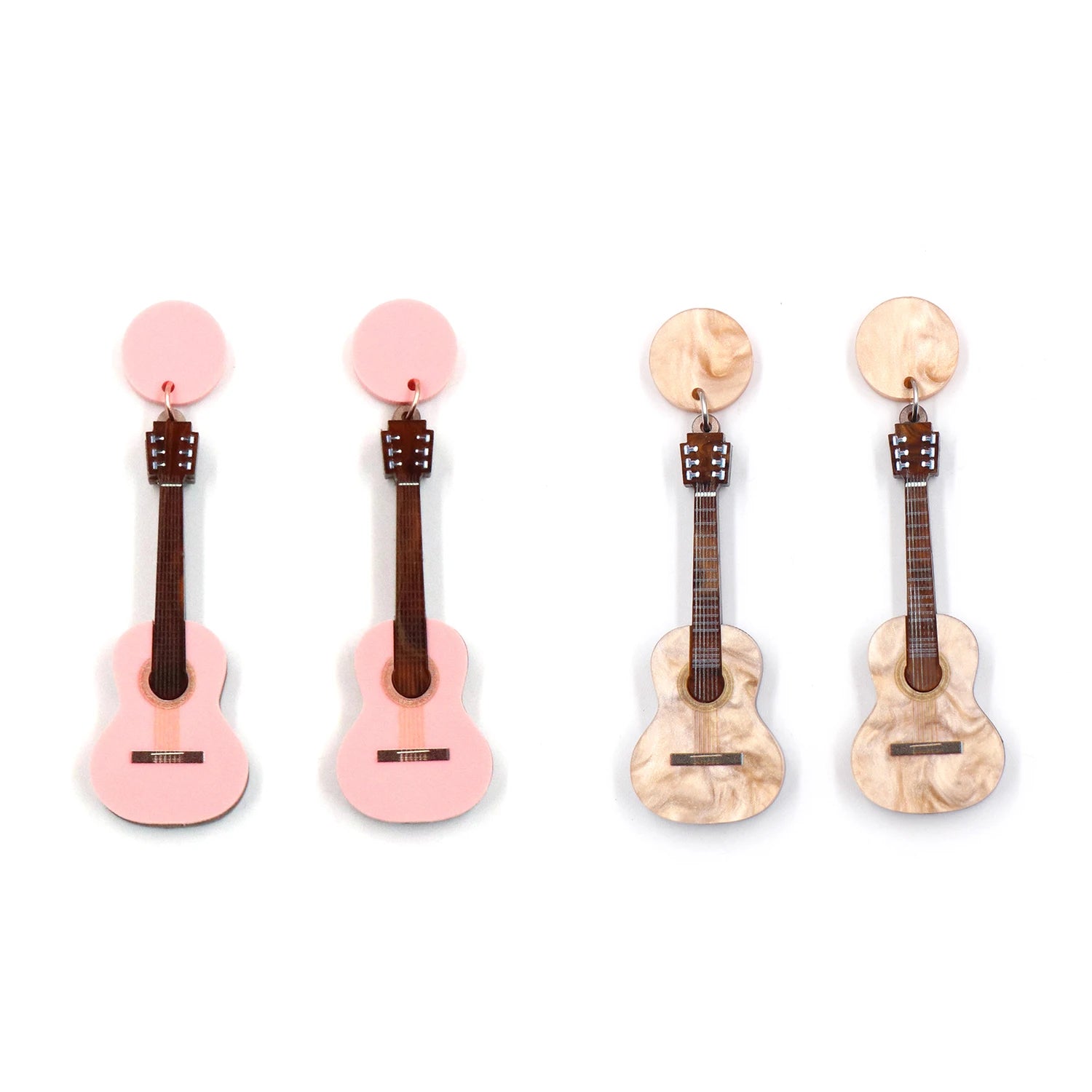 Acrylic Guitar Earrings - Festigal