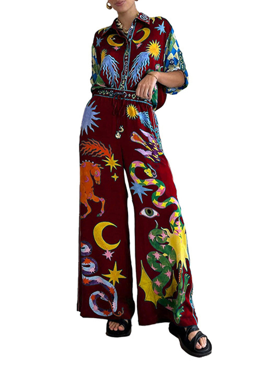 Ethereal Print Two-Piece Set - Festigal