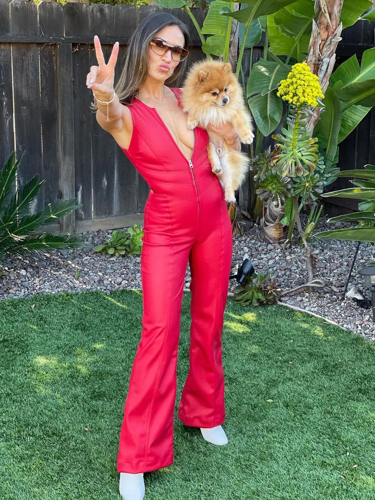 Heart Cut Out Backless Body Suit - Festigal