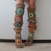 Granny Square Thigh High Socks - Festigal