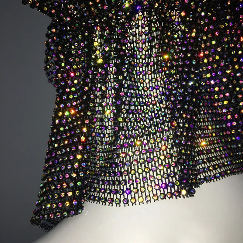 Rihanna Style Rhinestone Bandana - Festigal