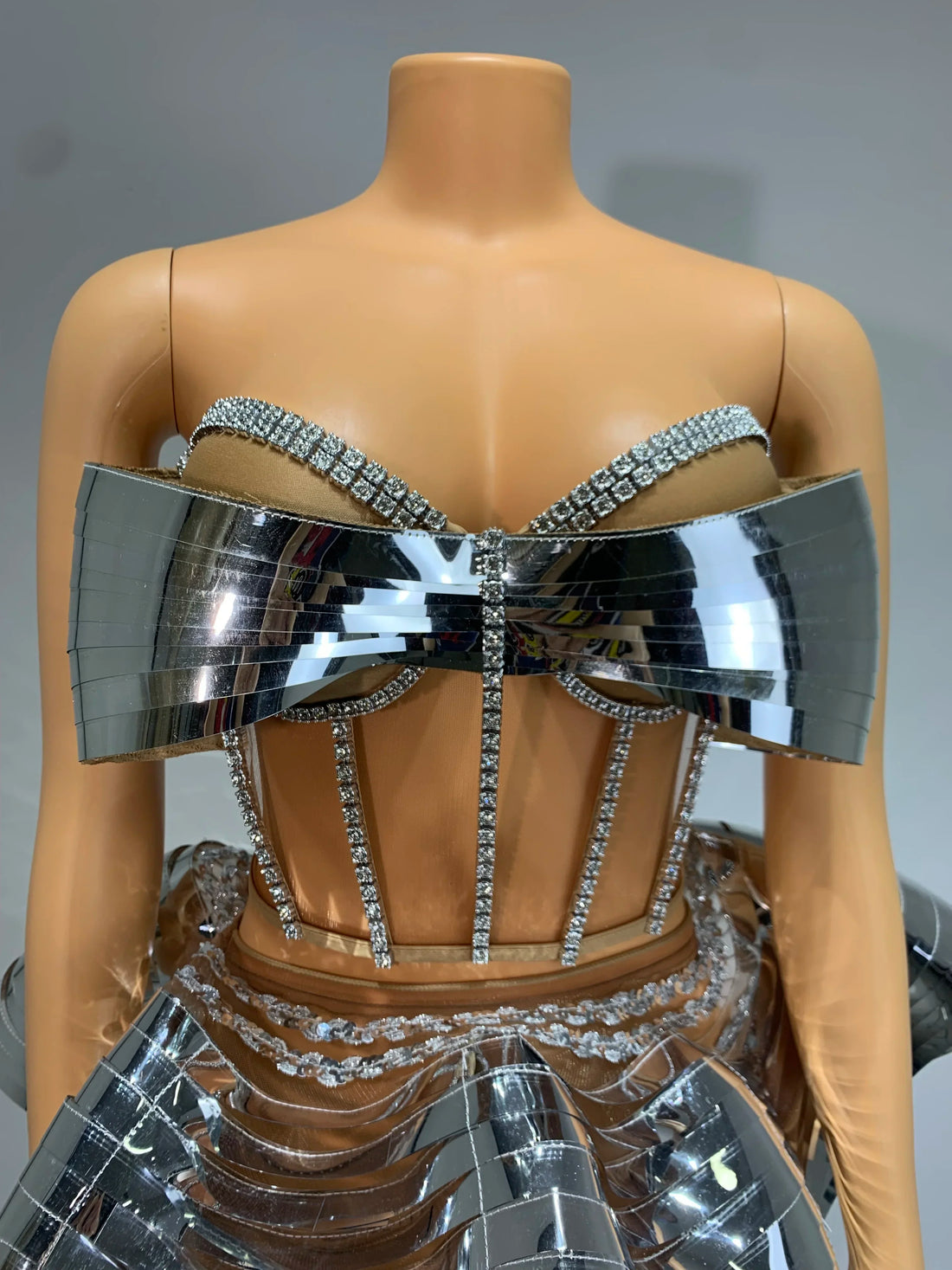 Futuristic Wave A-Line Dress