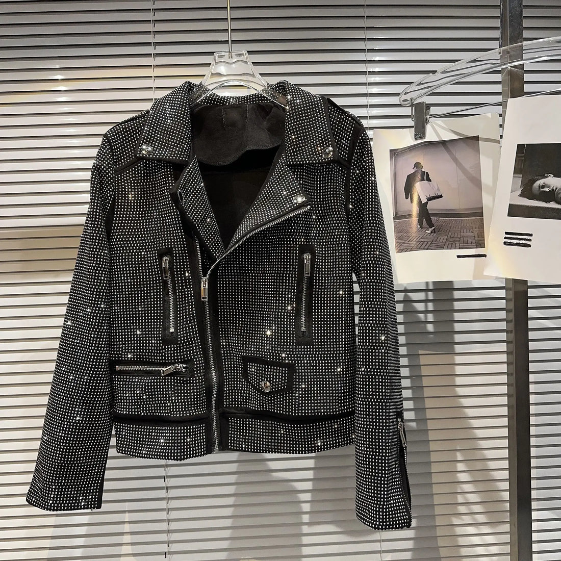 Sequin Biker Jacket - Festigal