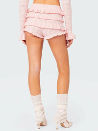 Ruffle Knit Shorts - Festigal