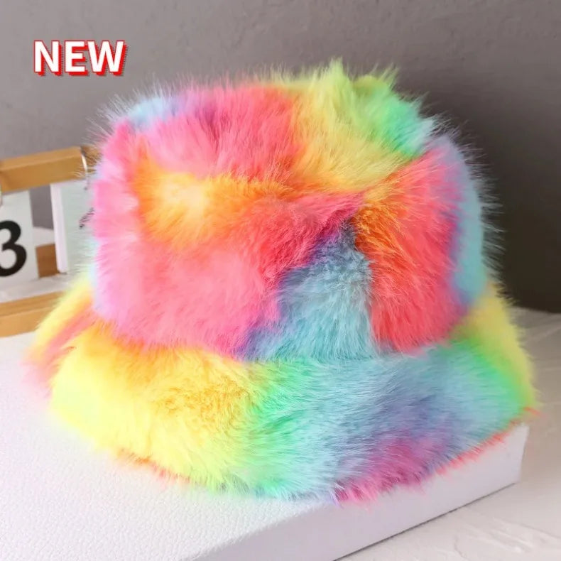 Faux Fur Bucket Hats - Festigal