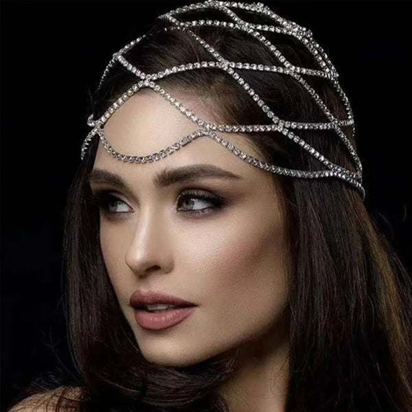 Hollow Rhinestone Head Chain - Festigal