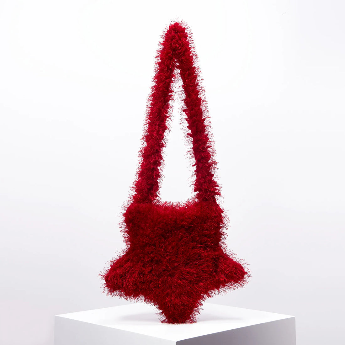 Faux Fur Star Crossbody Bag - Festigal