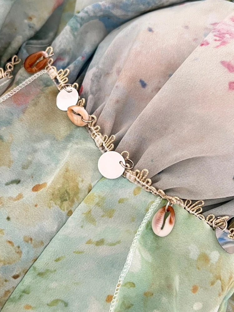 Beach Ruffle Maxi Dress