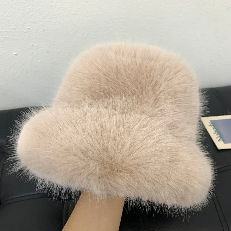 Faux Fur Bucket Hats - Festigal