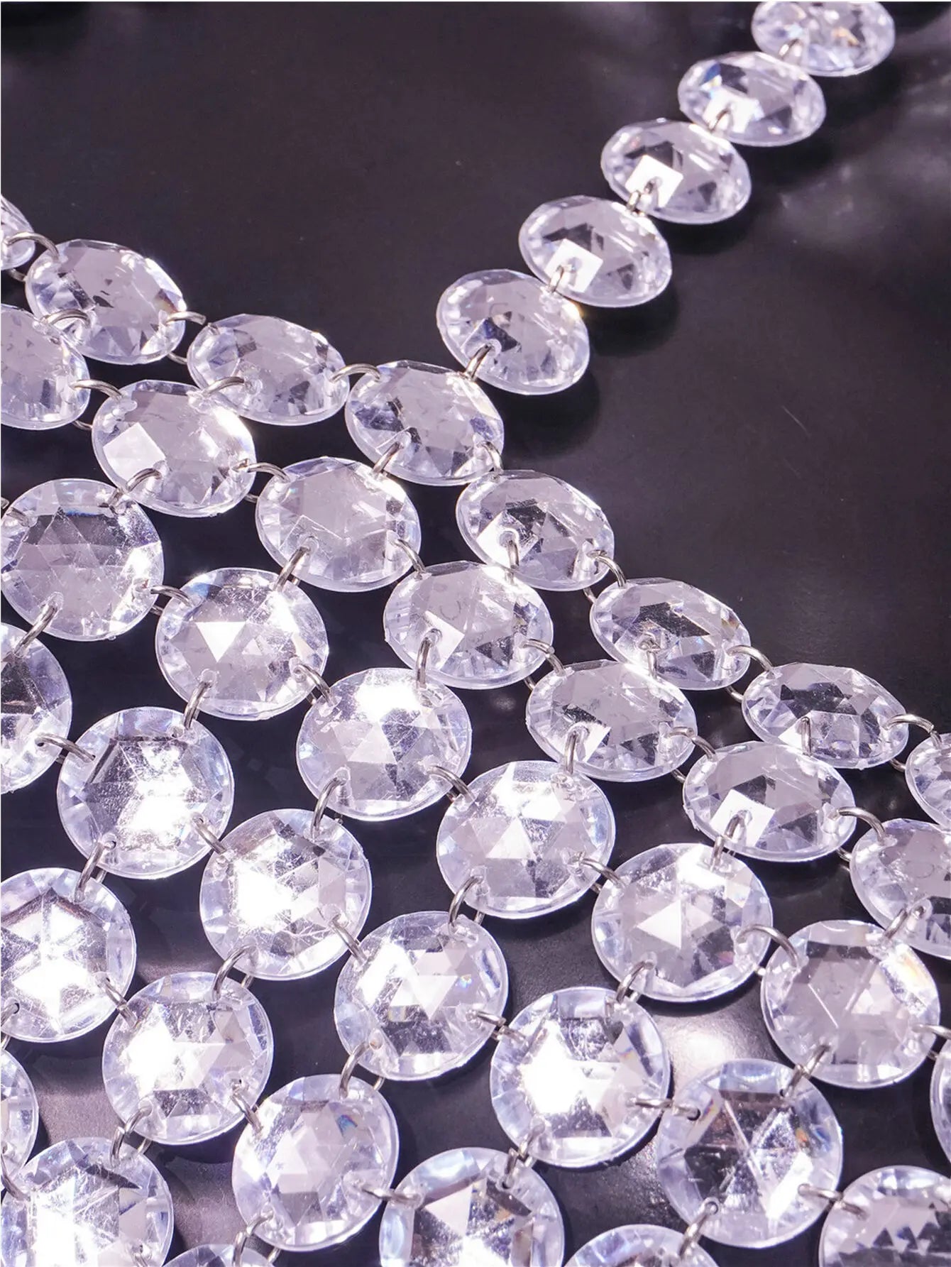 Rhinestone Halter Neck Crop Top - Festigal