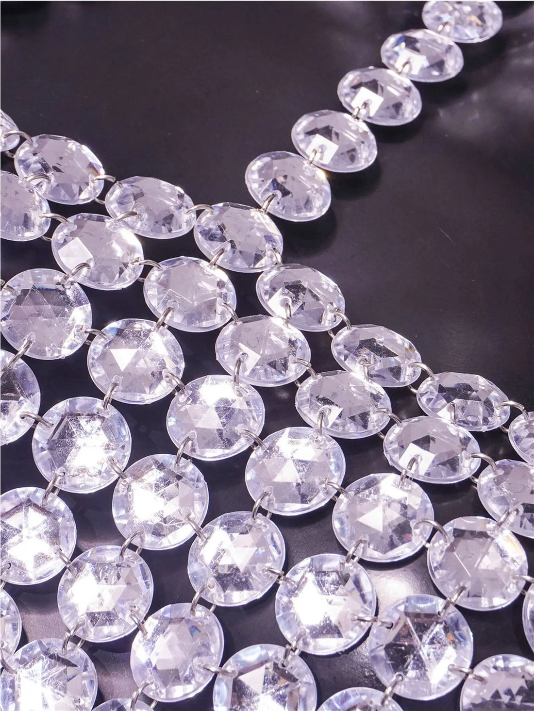 Rhinestone Halter Neck Crop Top - Festigal