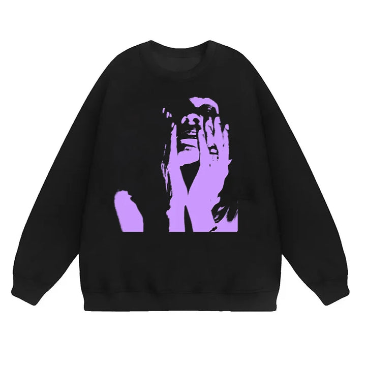 Grunge Abstract Face Jumper - Festigal
