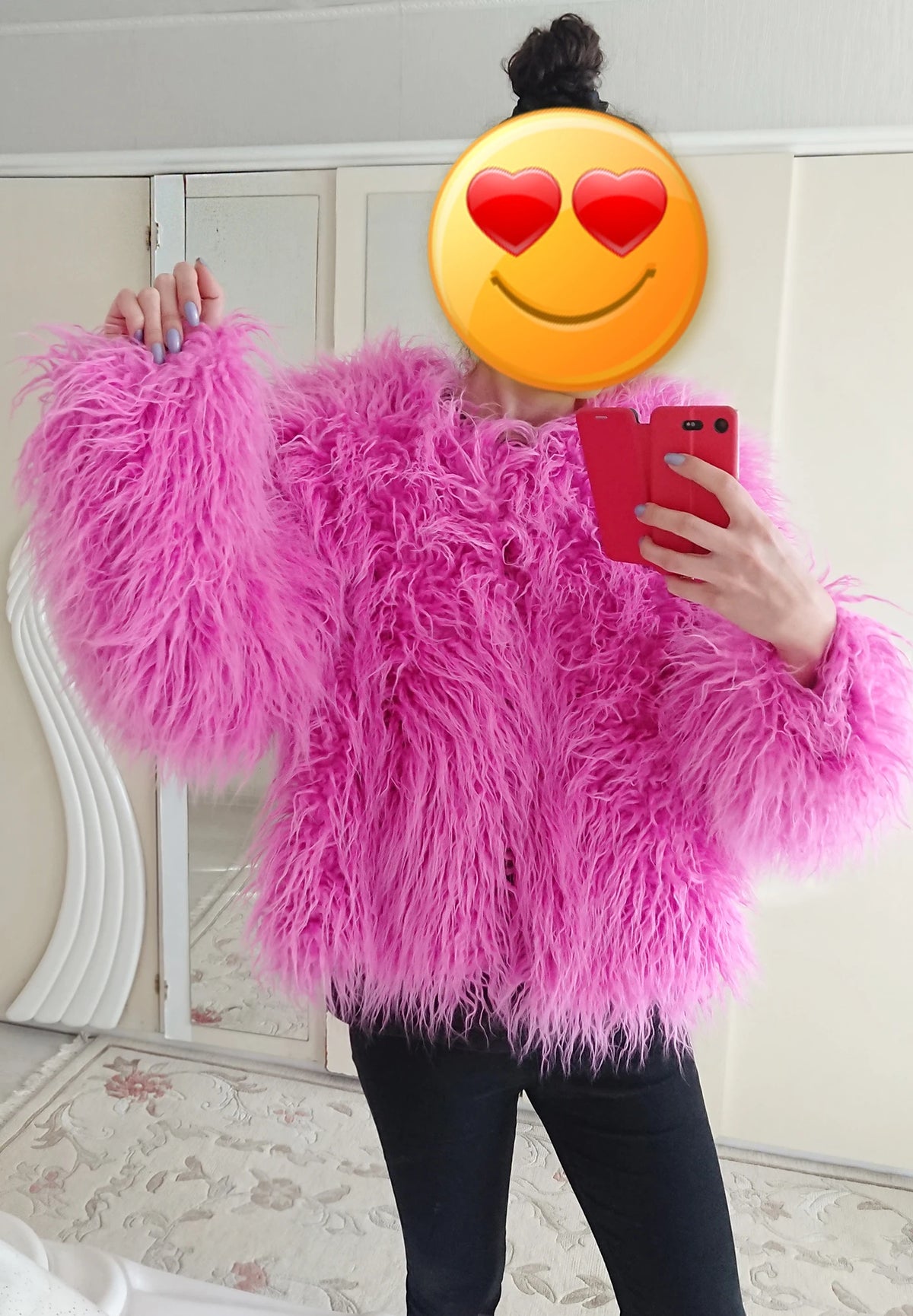 Shaggy Faux Fur Jacket Coat - Festigal