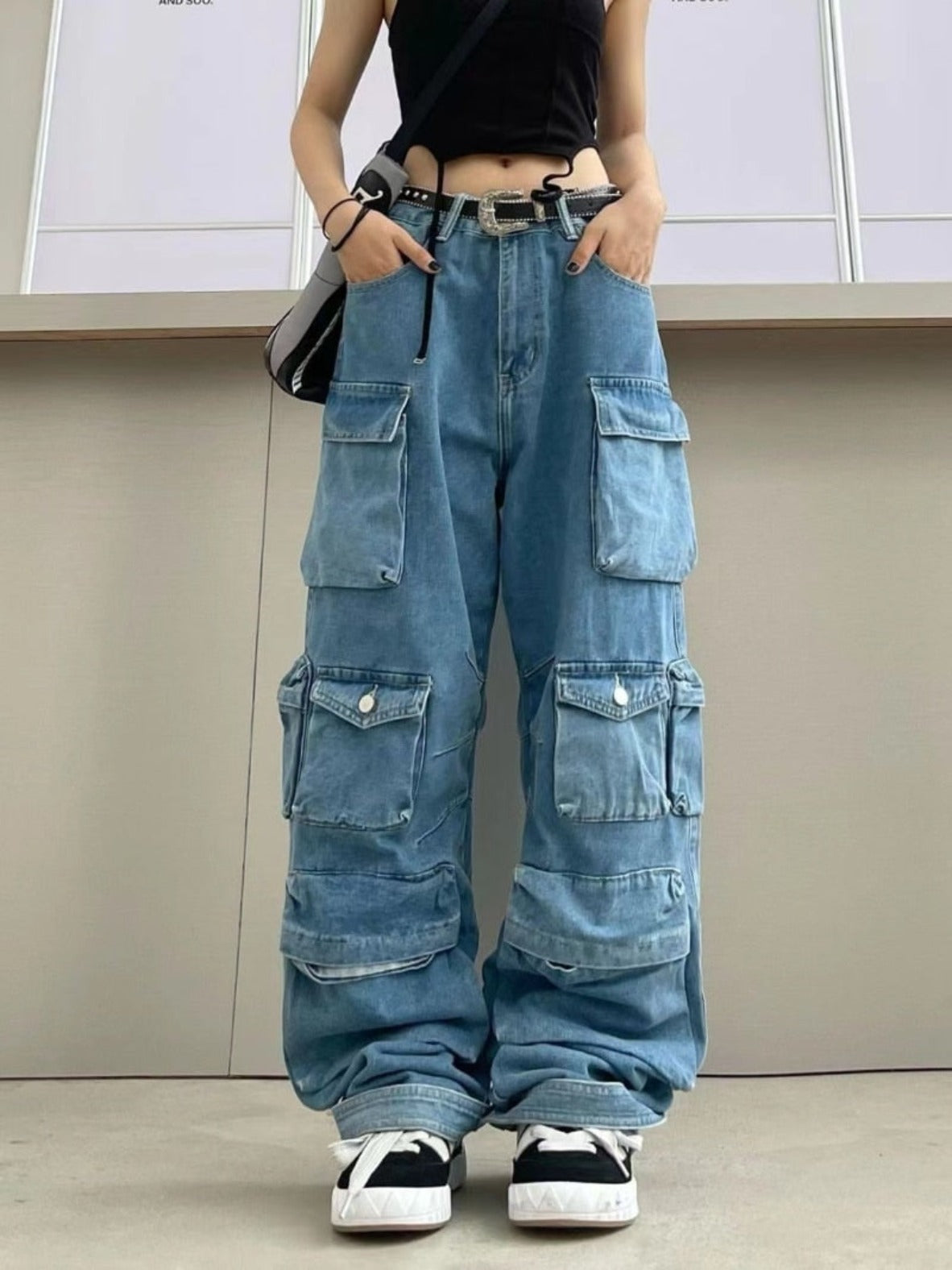 Heavy Duty Multi-Pocket Over Washed Cargo Pants - Festigal