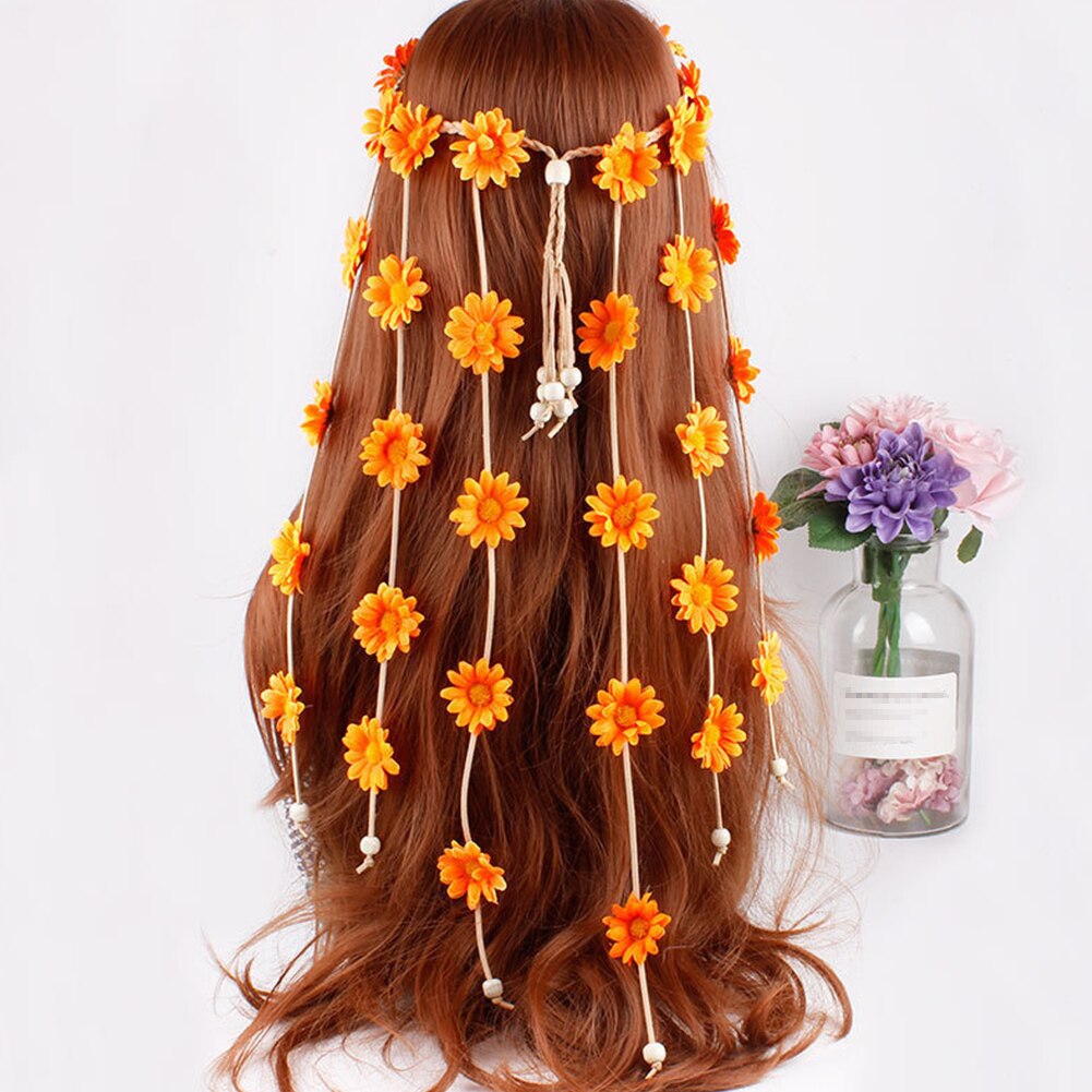 Daisy Flower Garland Festival Crown Tiara - Festigal