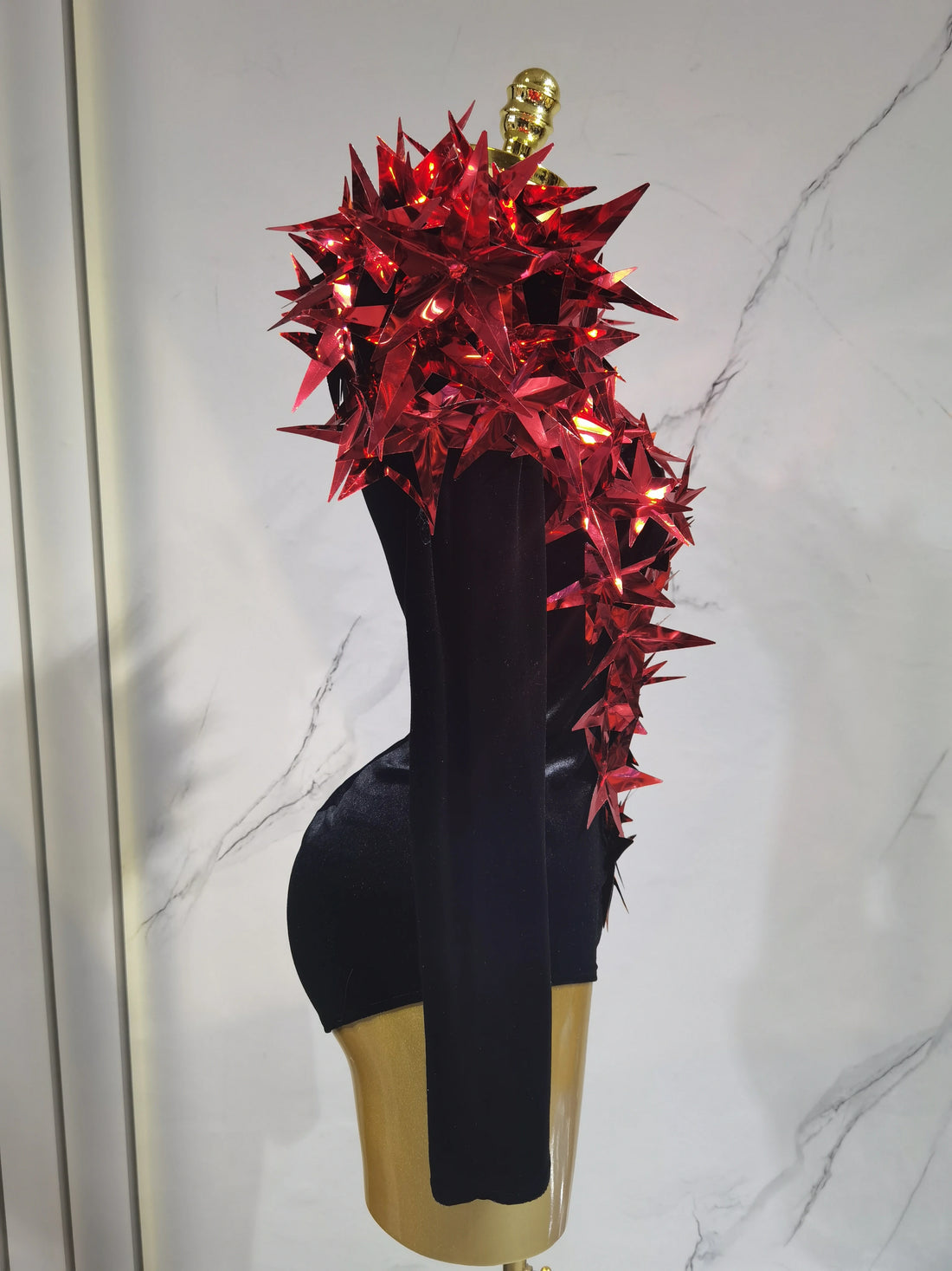 Heavily Embellished Star Bodysuit