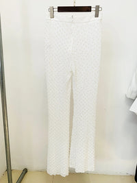 Gauze Beaded Sequin Flares - Festigal