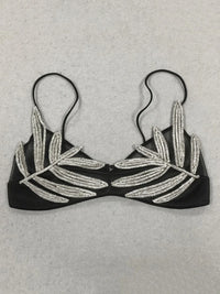 Leaf Rhinestone Bra - Festigal