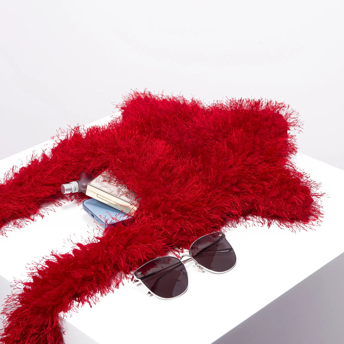 Faux Fur Star Crossbody Bag - Festigal