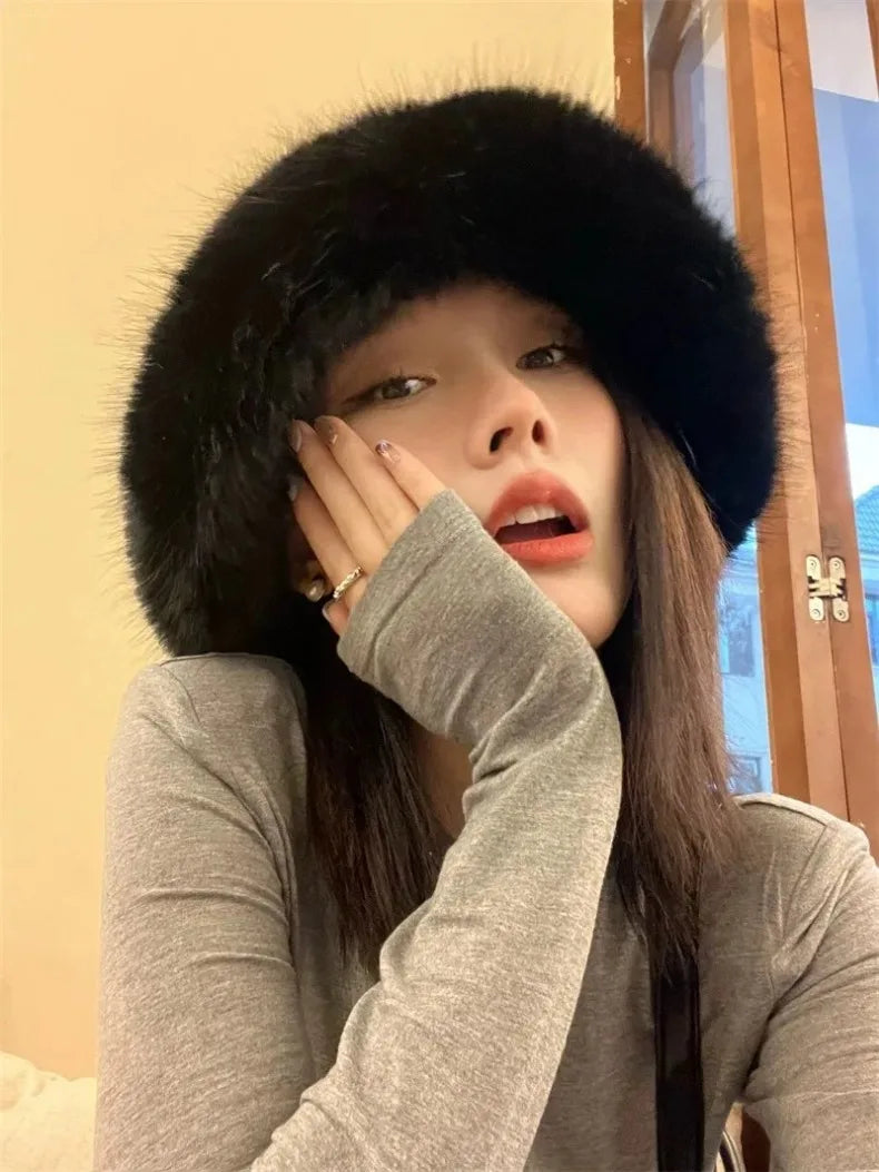 Faux Fur Bucket Hats - Festigal