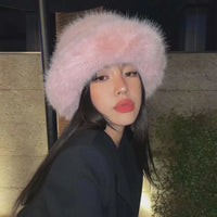 Faux Fur Bucket Hats - Festigal