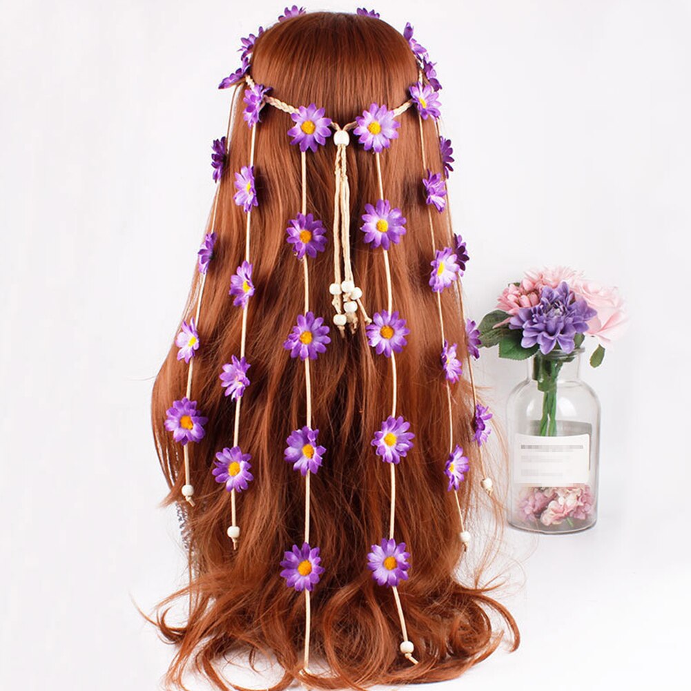 Daisy Flower Garland Festival Crown Tiara - Festigal