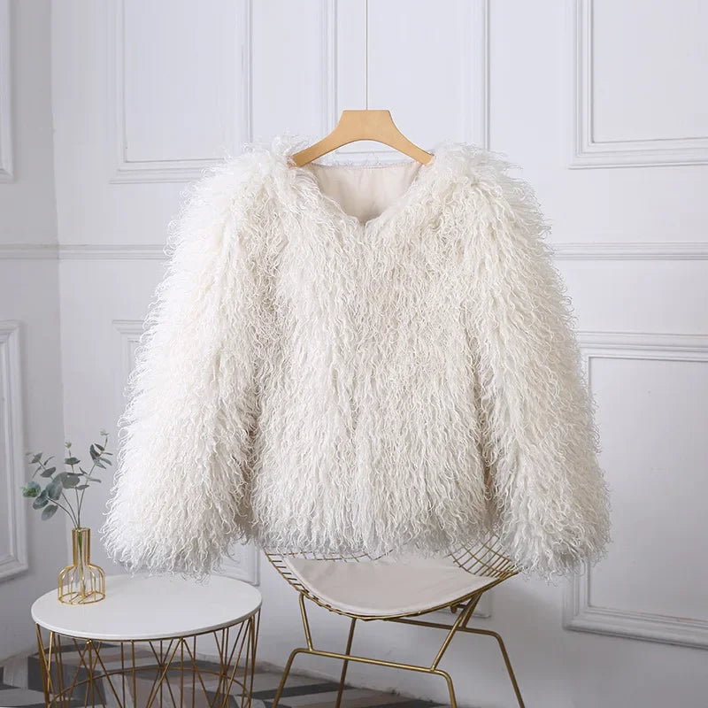 Shaggy Faux Fur Jacket - Festigal