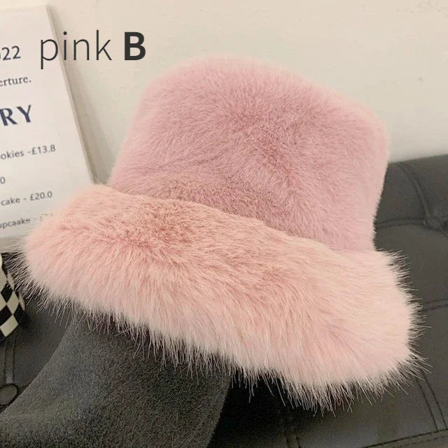 Faux Fur Bucket Hats - Festigal