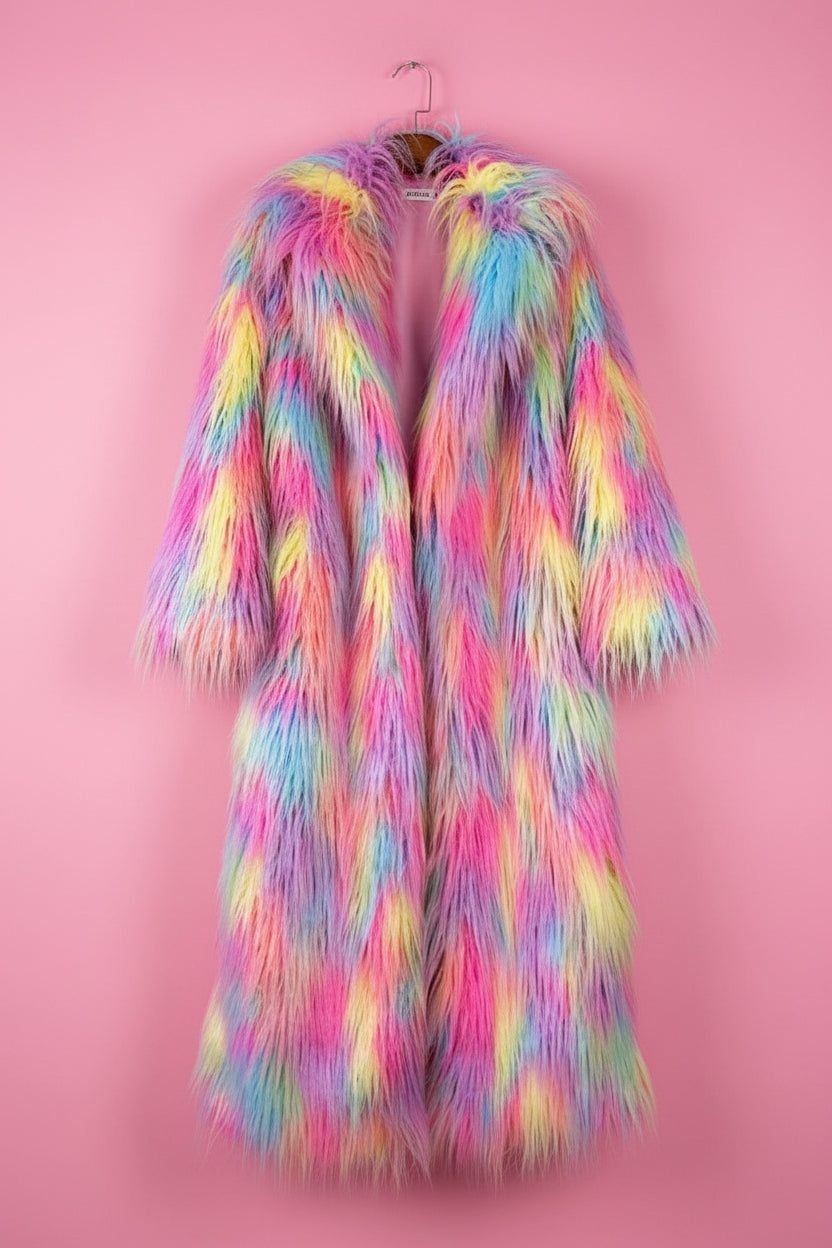 Multicoloured Yeti Coat