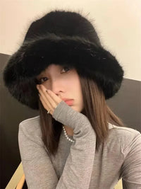 Faux Fur Bucket Hats - Festigal