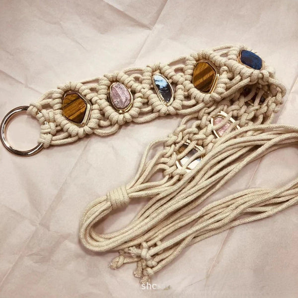 Boho Braided Tassel Belt - Festigal