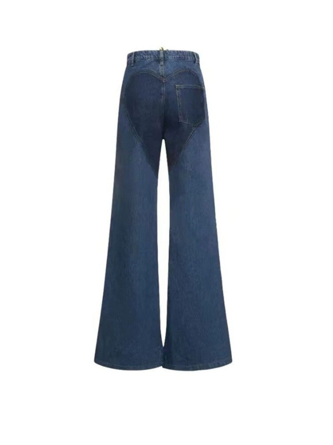 Criss-Cross Denim Flare Pants - Festigal