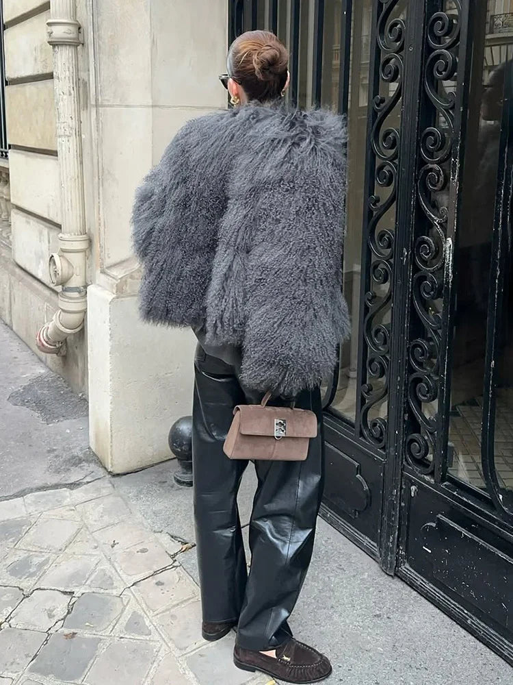 Shaggy Faux Fur Jacket - Festigal