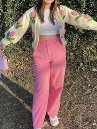 3D Tulip Knitted Cardigan - Festigal