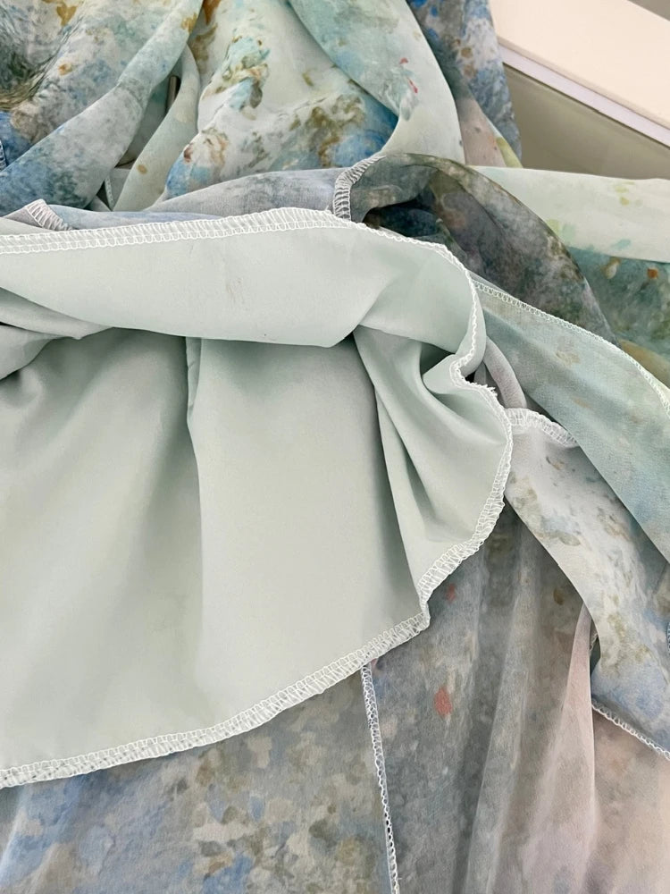 Beach Ruffle Maxi Dress