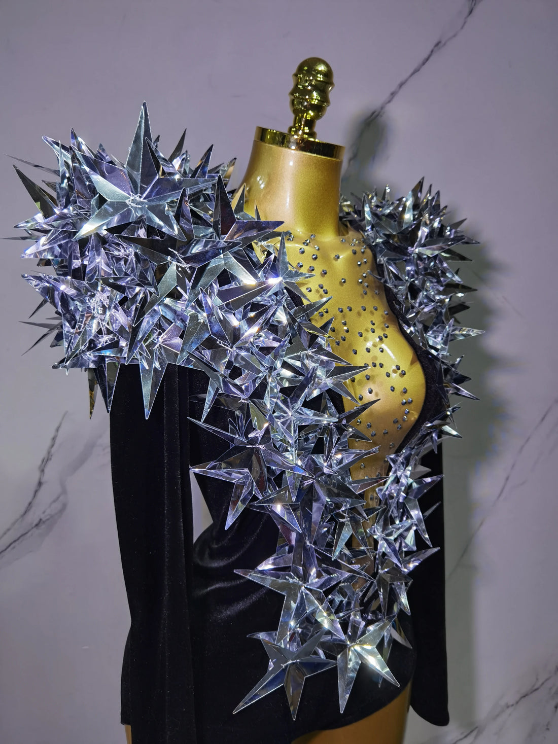 Heavily Embellished Star Bodysuit