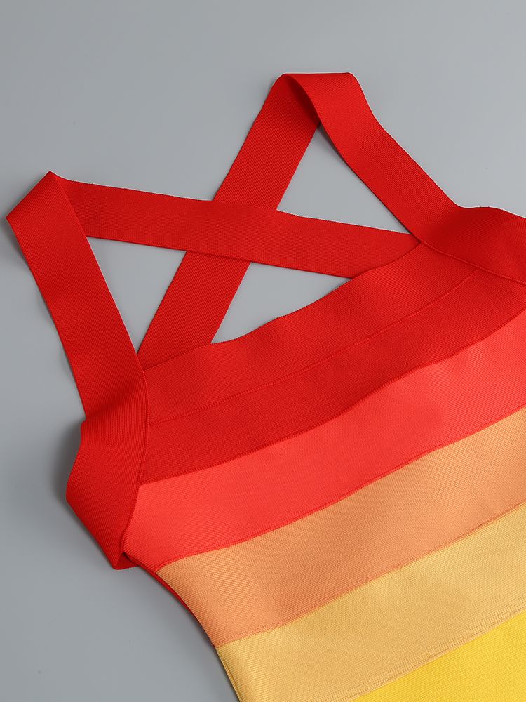 Rainbow Bandage Dress - Festigal