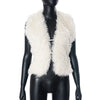 Faux Fur Backless Top - Festigal