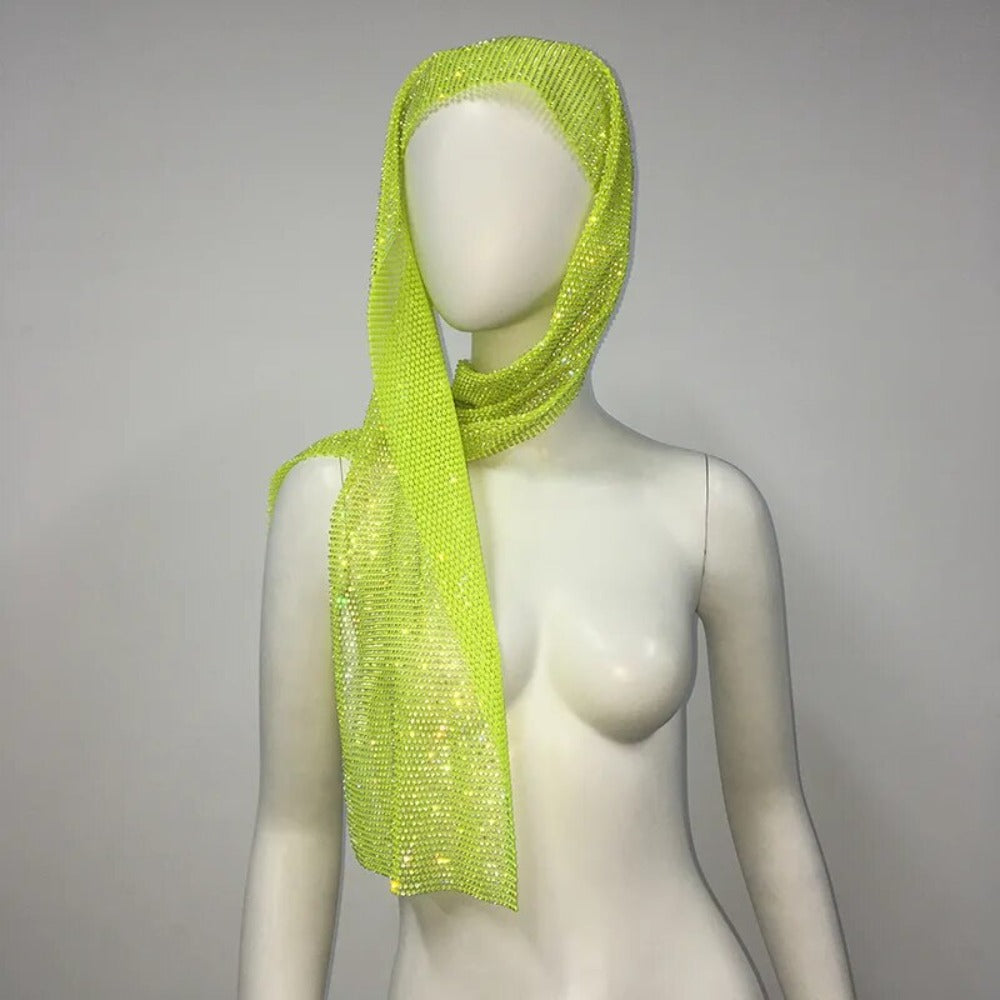 Rihanna Style Rhinestone Bandana - Festigal