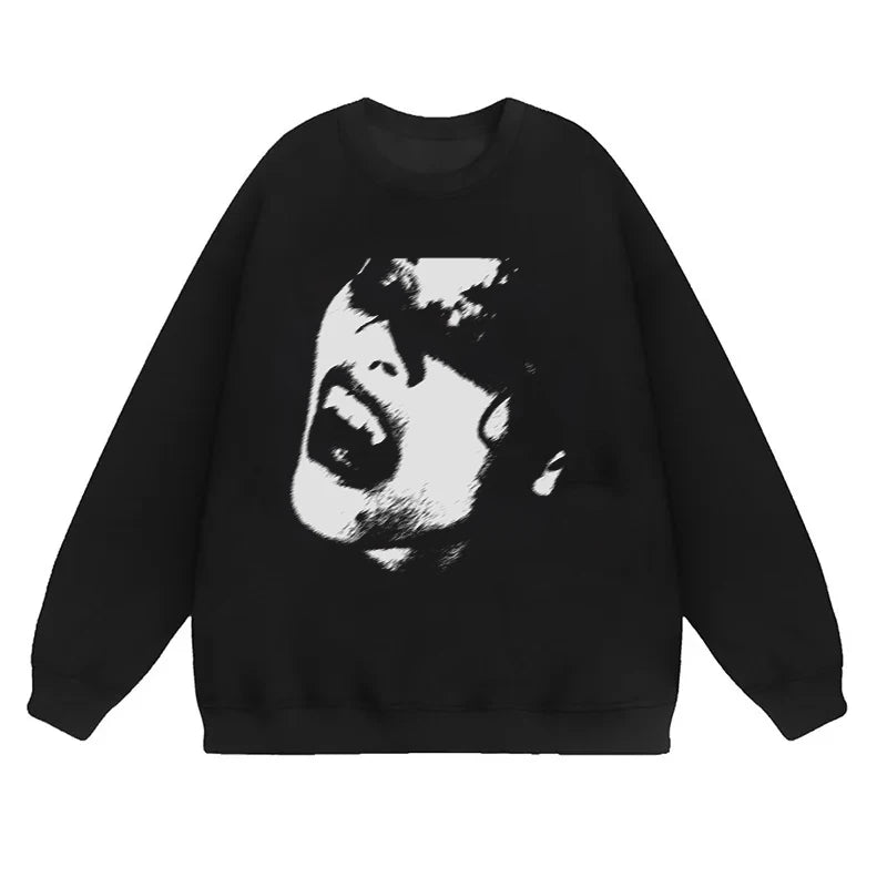 Grunge Abstract Face Jumper - Festigal