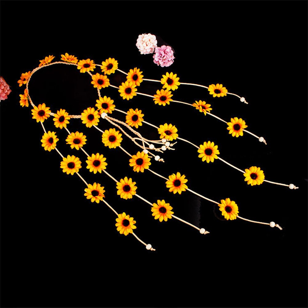 Daisy Flower Garland Festival Crown Tiara - Festigal